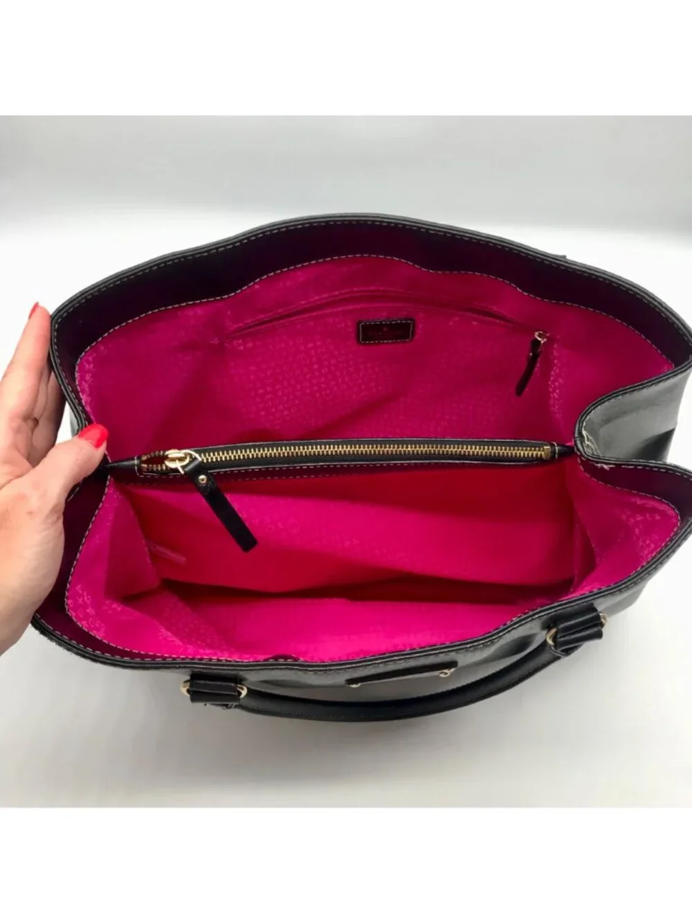 Kate Spade New York Black leather Wellesley Martine Tote bag